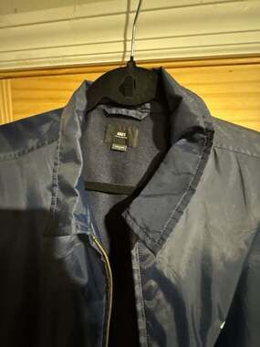 OBEY Worldwide Navy Blue Full Zip Nylon Jacket